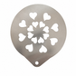 ☕✨ Stainless Steel Latte Art Stencil – Easy Barista-Style Coffee Patterns