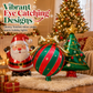 🎄🎈 50-Piece Christmas Bow Balloon Set – Festive Hanging Party Decorations