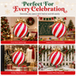 🎄🎈 50-Piece Christmas Bow Balloon Set – Festive Hanging Party Decorations