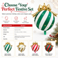 🎄🎈 50-Piece Christmas Bow Balloon Set – Festive Hanging Party Decorations