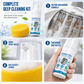 🍽️🧽 Dishwasher Filter Cleaner Kit – Foaming Cleaner with Dual-Sided Scrubber