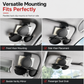 🕶️🚗 Magnetic Car Sunglasses Holder – Visor Clip with Card & Ticket Storage