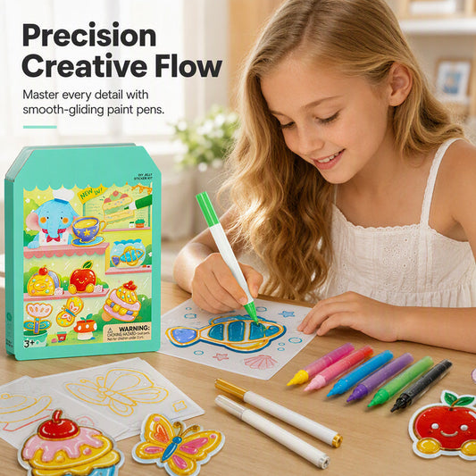🎨✨ DIY Jelly Sticker Kit for Kids – Draw, Create, Peel & Decorate