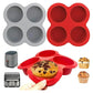 🧁✨ 4-Cavity Silicone Baking Mold – Bake & Release 4 Treats at Once
