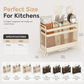 🍴✨ Wall-Mounted Utensil Holder – Ventilated Storage with Removable Drip Tray