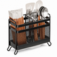 🍴✨ Wall-Mounted Utensil Holder – Ventilated Storage with Removable Drip Tray