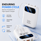 🔋⚡ Fast-Charge Power Bank – Built-In Cables, Digital Display & Light