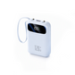 🔋⚡ Fast-Charge Power Bank – Built-In Cables, Digital Display & Light