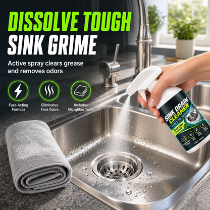 🧼✨ Kitchen Sink Drain Cleaning Spray – Target Grease & Grimy Buildup