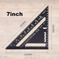 🔧📐 7" Aluminum Rafter Square – Measuring, Marking & Angle Guide