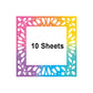 💎✨ PET Release Paper Sheets – 10×10cm Covers for Diamond Painting