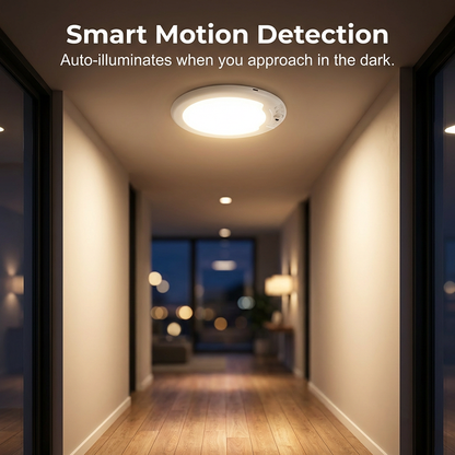 💡 Rechargeable LED Motion Sensor Ceiling Light – Wireless & Automatic