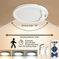 💡 Rechargeable LED Motion Sensor Ceiling Light – Wireless & Automatic
