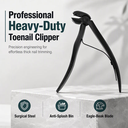 ✂️ Heavy-Duty Toenail Clippers – Curved Blade & Dual-Spring Design