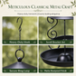 🐦🌿 Hanging Metal Bird Feeder – Covered Tray for Garden & Yard
