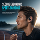 🎧 Open-Ear Sports Headphones – Wireless Earhook Earbuds for Running & Fitness