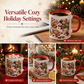 ☃️ Festive Snowman Ceramic Mug – Cozy Christmas Coffee & Hot Cocoa Cup