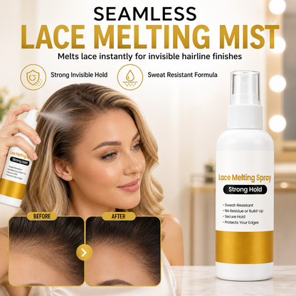 ✨ Lace Wig Melting Spray – Seamless Hairline Finish & Secure Hold