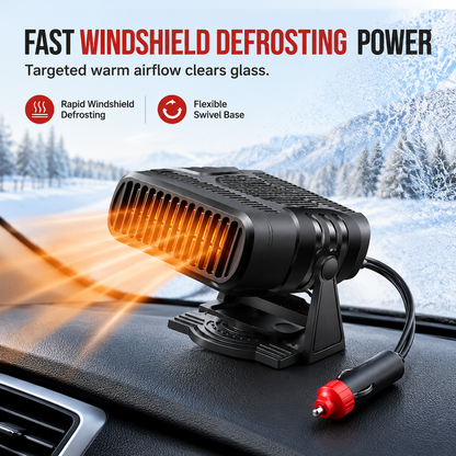 ❄️ Portable Car Windshield Defroster – 12V/24V Warm Air Heater