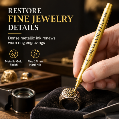 ✨ Metallic Silver Touch-Up Pen – Precision Jewelry & Accessory Marker