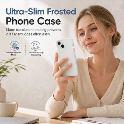 📱 Ultra-Thin Matte Phone Case – Soft TPU with Fingerprint-Resistant Finish