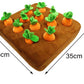 Carrot Plush Toy for Dogs – Interactive Pull-Out Toy | Carrot Patch Mat