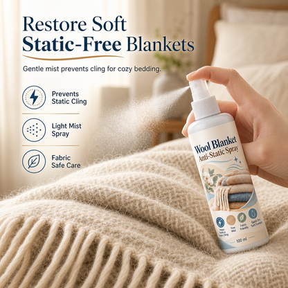 ✨ Anti-Static Fabric Spray – Gentle Static Cling Reducer for Blankets | 100ml