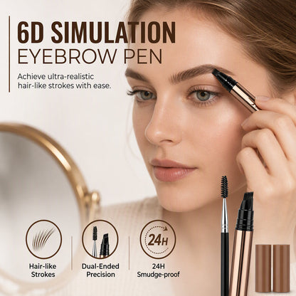 ✨ Dual-Ended Microblading Eyebrow Pen – Natural Hair-Like Strokes