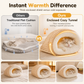 🐱 Cozy Plush Cat Sleeping Bag – Thick Warm Cave Bed for Winter