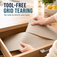 ✨ Easy-Tear Non-Slip Drawer Liner – No-Scissors Grid Shelf Mat
