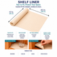 ✨ Easy-Tear Non-Slip Drawer Liner – No-Scissors Grid Shelf Mat
