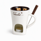 🍫 Ceramic Chocolate & Cheese Fondue Mug – Candle-Warmed Dipping Set